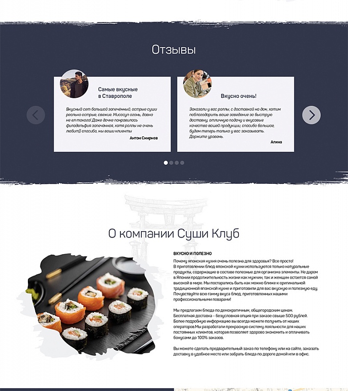 Страницы сайта (экраны)